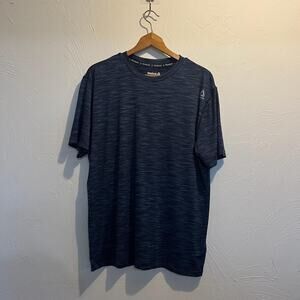 vintage 2000s boxy blue reebok athletic sports tee